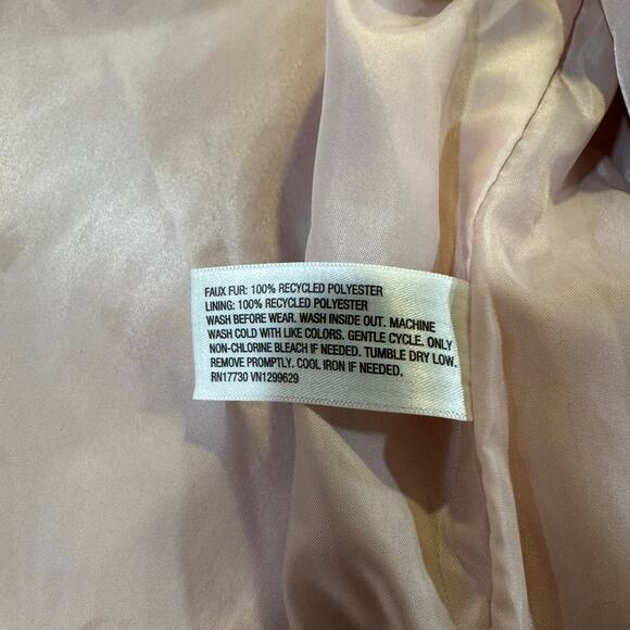 Art Class Girls M (8) Pink Faux Fur Coat - Picture 3 of 6